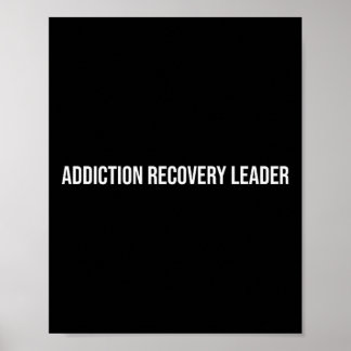 Leider verslaving herstel Mentale gezondheid  Poster
