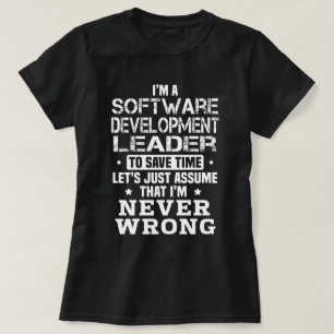 Leider voor softwareontwikkeling t-shirt