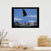 LEIDERSCHAP ~ Bald Eagle Motivatie Poster (Keuken)
