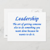 Leiderschap Briefkaart (Voorkant / Achterkant)