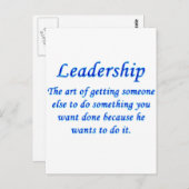 Leiderschap Briefkaart (Voorkant / Achterkant)