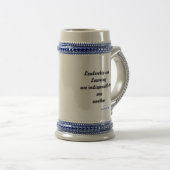 Leiderschap en het leren Beer Stein Bierpul (Voorkant rechts)