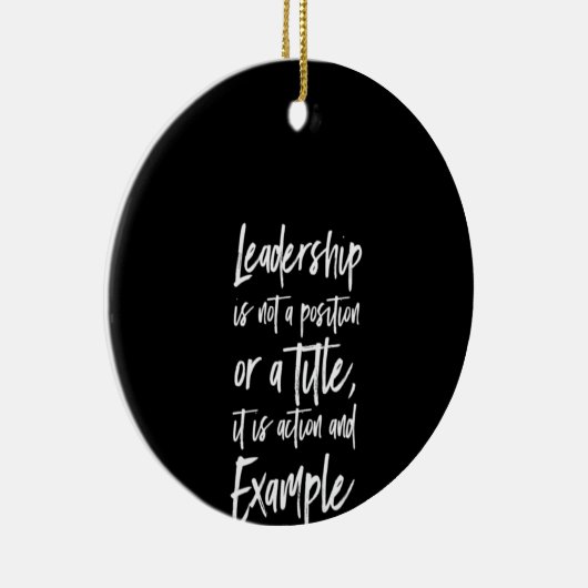 leiderschap is een voorbeeld keramisch ornament (Rechts)
