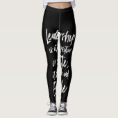 leiderschap is een voorbeeld leggings (Voorkant)