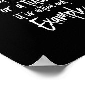 leiderschap is een voorbeeld poster (Hoek)