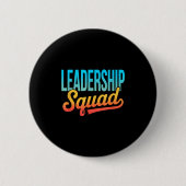 Leiderschap Squad Teamleider Management Motivatie Ronde Button 5,7 Cm (Voorkant)