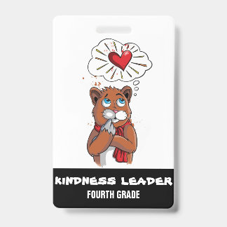 Leiderschap Vriendelijkheid Badge Vierde Klas