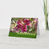 Leiderschap Wenskaarten aangepast Lily Bloem Baas