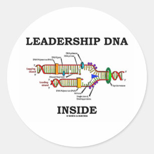 LeiderschapDNA Inside (DNA-replicatie) Ronde Sticker