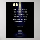 Leiderschaps-Posters - George Patton Quote Poster (Voorkant)