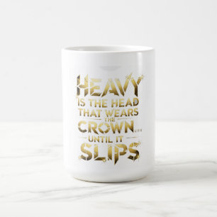 Leiderschaps Streetwear T-shirt “Heavy Is The Head Koffiemok