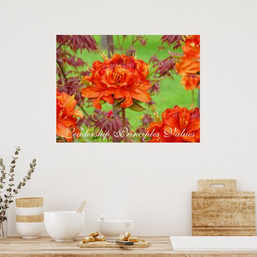 Leiderschapsprincipes Waarden kunst prints Kantoor (Keuken)