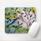 Leidingen op klaploper met Waterverf achtergrond Muismat (Met muis)