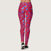 Leidt Patroon Rood BG 12.bw Leggings (Achterkant)