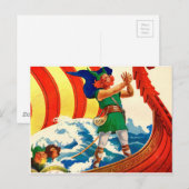 Leif Ericson Briefkaart (Voorkant / Achterkant)