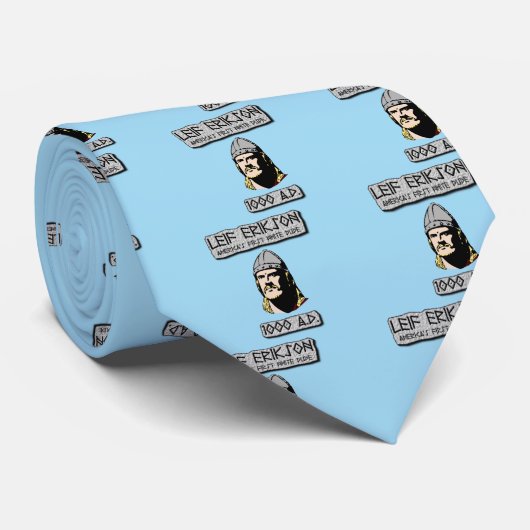 Leif Erikson Amerika's eerste witte vent Stropdas (Opgerold)