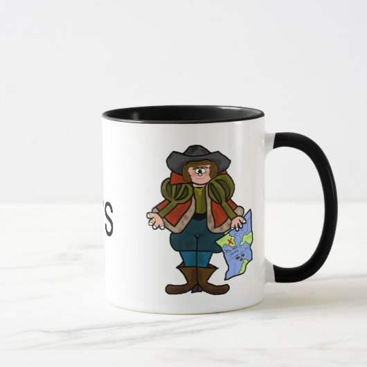 Leif Erikson Vs Christopher Columbus Mug (Droite)