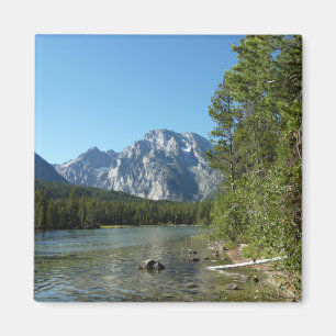 Leigh Lake in het Grand Teton National Park Magneet