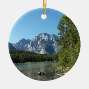 Leigh Lake in het nationaal park Grand Teton Keramisch Ornament
