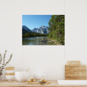 Leigh Lake in het nationaal park Grand Teton Poster (Keuken)