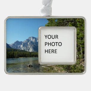 Leighmeer in Grand Teton National Park Verzilverd Kader Ornament