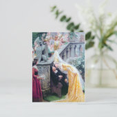 leighton de middeleeuwse kus kussen man briefkaart (Staand voorkant)