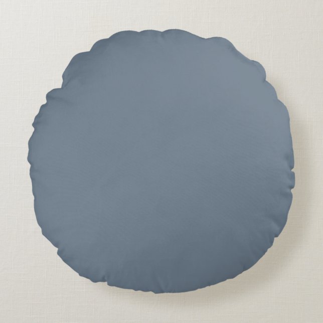 Leigrijs Rond Kussen (Voorkant)