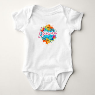 LEIIWAA Baby Jersey Bodysuit – Geboren met trots,