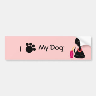 LeiLani de zwarte Labrador Bumpersticker