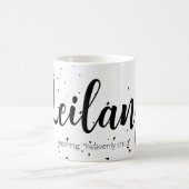 Leilani Name Betekenis van de minuscule moderne Mo Koffiemok (Center)