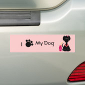 LeiLani the Black Lab Bumpersticker (Op auto)