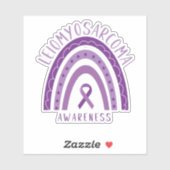 Leiomyosarcoma Violet Arc-en-ciel Sticker ruban (Feuille)
