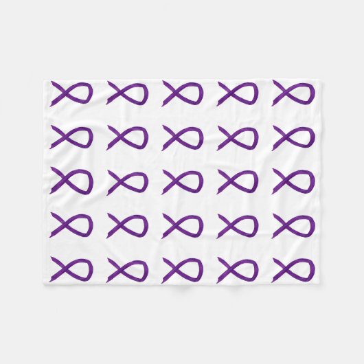 Leiomyosarcomen kankervoorlichting fleece deken (Voorkant (Horizontaal))