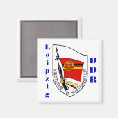 Leipzig, Allemagne Stasi Magnet (Recto/Verso)