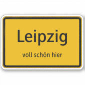Leipzig Aufkleber Sticker Autoaufkleber (Voorkant)