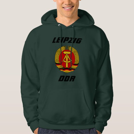 Leipzig, DDR - Deutsche Demokratische Republiek Hoodie (Voorkant)