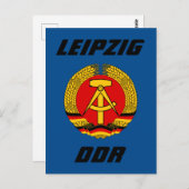 Leipzig, DDR - Oost-Duitsland Briefkaart (Voorkant / Achterkant)