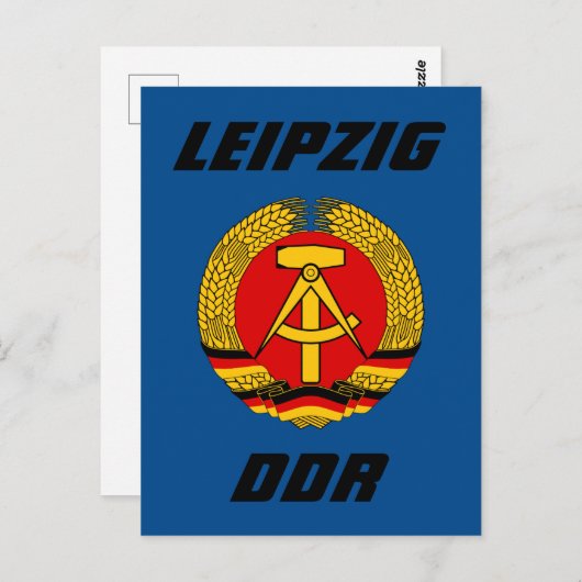 Leipzig, DDR - Oost-Duitsland Briefkaart (Voorkant / Achterkant)