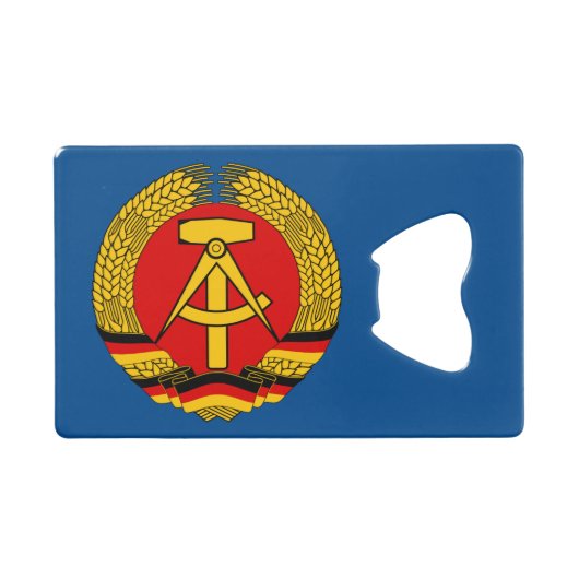 Leipzig, DDR - Oost-Duitsland Kredietkaart Flessenopener (Voorkant (Horizontaal))