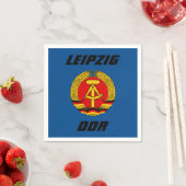 Leipzig, DDR - Oost-Duitsland Servet (Insitu)