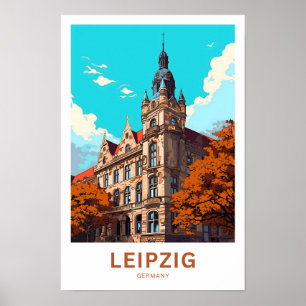 Leipzig Duitsland Reisprint Poster