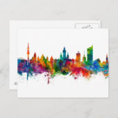 Leipzig Duitsland Skyline Briefkaart (Voorkant / Achterkant)
