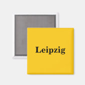Leipzig Magnet - Schild Gold Gleb Magneet (Voorkant / Achterkant)