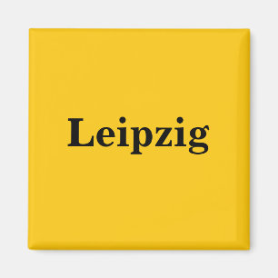 Leipzig Magnet - Schild Gold Gleb Magneet