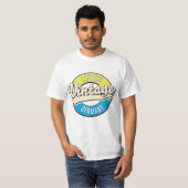 Leipzig vintage stijl logo. t-shirt (Voorkant volledig)