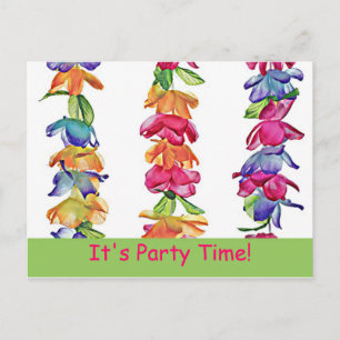 Leis hawaïen sur la carte postale - PartyTime !