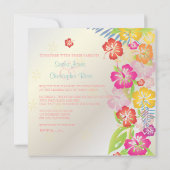 LEIS/LUAU/HIBISCUS WEDDING INVITATIONS KAART (Achterkant)