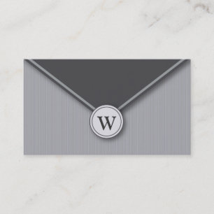 Leisteen Monogram Elegant Envelope Visitekaartjes