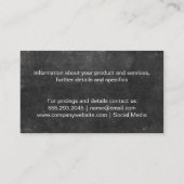 Leisteen Textuur Visitekaartje (Achterkant)