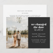 Leisteen We wijzigden de datum, maar konden niet w Aankondiging (Voorkant / Achterkant)